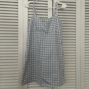 John Galt Blue and White Plaid Dress